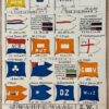 [Lithography, colored, Scheveningen, The Hague] Flagues of Scheveningen (S.C.H.) and ZwarteWaal (Z.W.), 1 p.