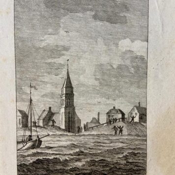 [Etching and engraving, Scheveningen, The Hague] Hooge zee voor Scheveningen (spring-tide, springvloed), 1790, 1p.