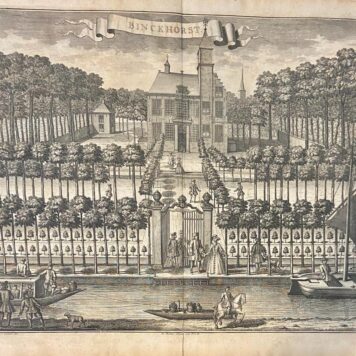[Antique print, etching, The Hague] Binckhorst, published ca. 1735.