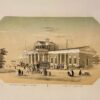 [Coloured lithography, gekleurde lithografie, The Hague] Gezigt op het Station / Vue du Station, 1 p., published around 1860.
