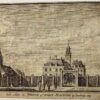 [Original etching/Antique print/prent/ets] Het Huis de WERVE of KLEIN MATENES by Voorburg, published 1729, 1 p.