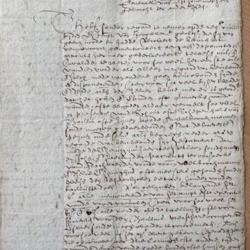 RIJSWIJK--- Dictum tussen de schout en de baljuw van Rijswijk inzake diverse geschillen. D.d. 5-11-1632, manuscript, folio, 3 pag.