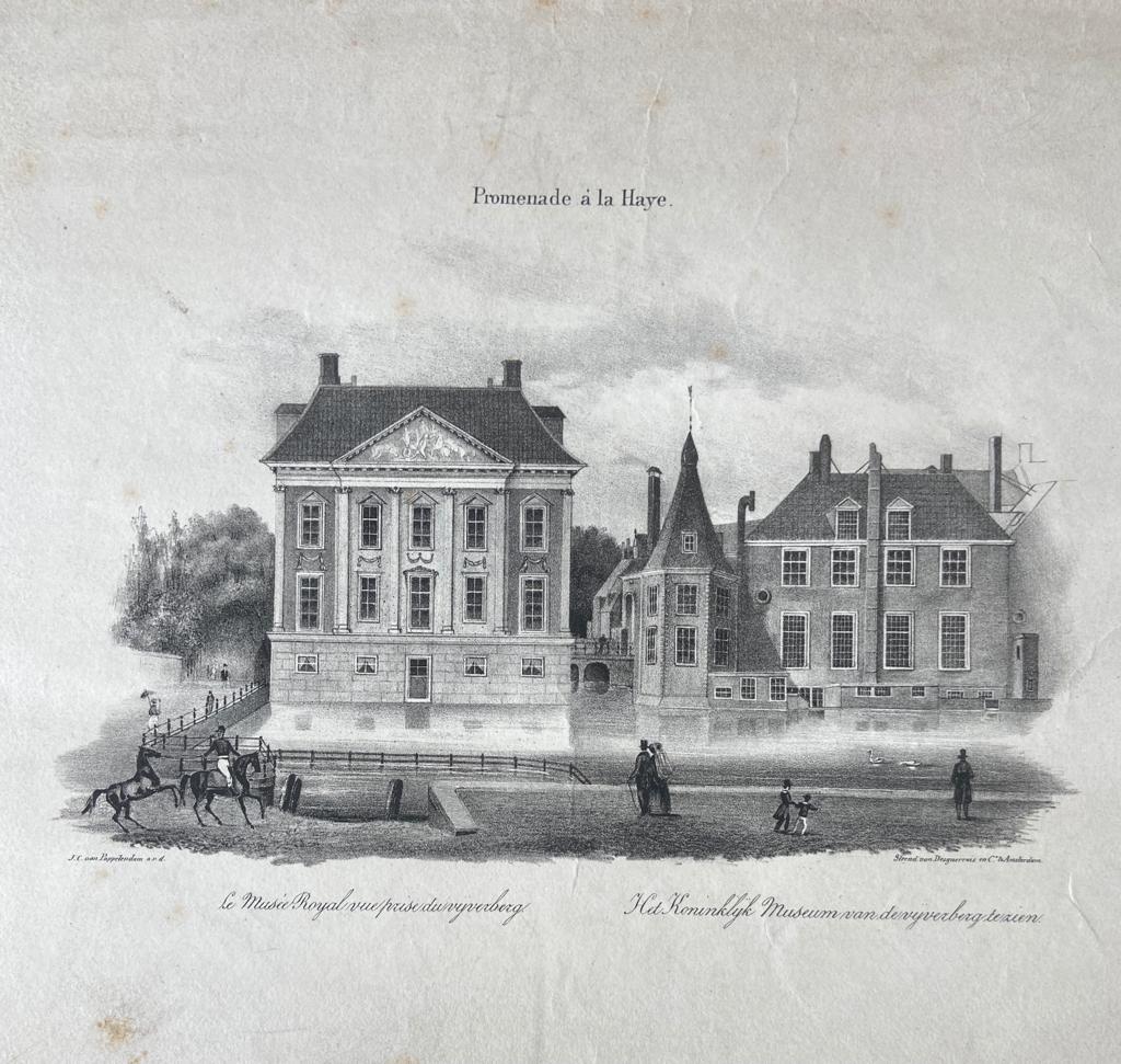 [5 Lithographs, lithografie, The Hague] 5 prints "Promenade aux environs de la Haye/Promenade à la Haye", published 1850.