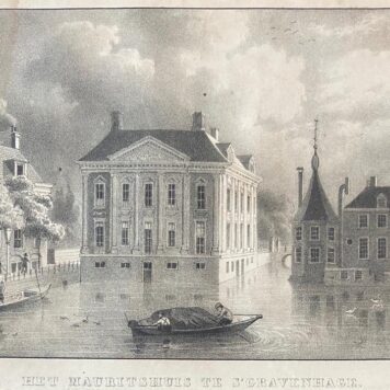 [Lithograph, lithografie, prent, The Hague] Het Mauritshuis te s' Gravenhage, 1 p., published 19th century.