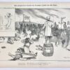 [Original lithograph/lithografie by Johan Braakensiek] Het voorgenomen bezoek van President Loubet aan den Czaar, 4 Mei 1902, 1 pp.
