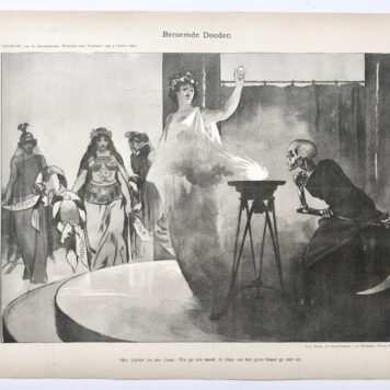 [Original lithograph/lithografie by Johan Braakensiek] Beroemde Dooden, 5 October 1902, 1 pp.