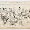 [Original lithograph/lithografie by Johan Braakensiek] Minister Loeff bij de behandeling van de Staatsbegrooting voor Justitie, 20 December 1903, 1 pp.