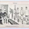 [Original lithograph/lithografie by Johan Braakensiek] Officieren-tucht, 5 Februari 1905, 1 pp.