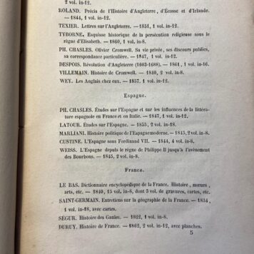 [Library catalogue Liege, Luik, Belgium 1862] Ville de Liège, Catalogue de la Bibliothèque populaire communale, Liege Imprineur Communale 1862, 157 pp.