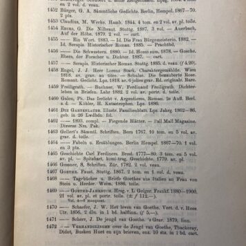 [Sale catalogue Leiden 1901] Catalogue de la Bibliothèque linguistique, littéraire et historique de feu M. le Dr. Jan ten Brink, MM Burgersdijk & Niermans Leyde 1901, 211 pp.