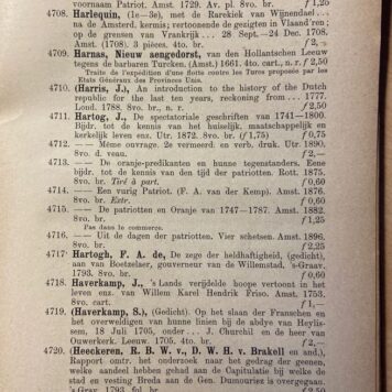 [Sale catalogue The Hague 1899] Catalogue de livres anciens et modernes concernant l'Histoire des Pays-Bas 2e partie en vente chez Martinus Nijhoff La Haye, 1899, 447 pp.