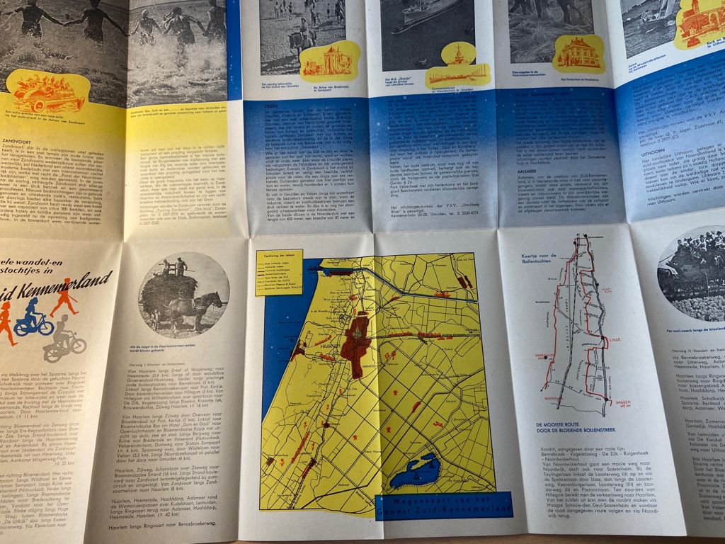 [Cartography, Zuid-Kennemerland] Zuid Kennemerland, Kaart door Gewestelijke Bond voor Vreemdelingenverkeer voor Zuid-Kennemerland, 1 p.