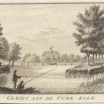 [Antique etching, 1763] Gezigt aan de Oude-Kolk (bij Haarlem, Noord-Holland), 1763, 1 p.