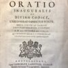 [Dissertation 1754] Oratio inauguralis de divino codice, unico verae sapientiae fonte [...], Samuel Lamsveld in Amsterdam, 1754, 60 pp.