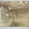 [Manuscript 1612] DELFT, VAN WEENEN, MANTHEE--- Brief van Christiaen Manthee te Amsterdam aan Arent Gijsbrechtsz van Weenen te Delft, d.d. 4--1-1612. Manuscript, 1 pag., beschadigd.