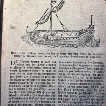 [Literature with woodcuts, 1780?] De vrouwen-peirle, ofte dryvoudige historie van Helena de verduldige, Griseldis de zagtmoedige, en Florentina de getrouwe, alle dry aenzienlyk in vele deugden, maar meest in lydzaemheyd die zy in tegenspoed, overlast en beproevinge getoond hebben. Genomen uyt de oude historien en nieuwelings tot voordeel der jongheyd overzien, by-een vergaderd en zeer verbeterd. Gent, J. Begyn, [ca. 1780?], 56 pp..