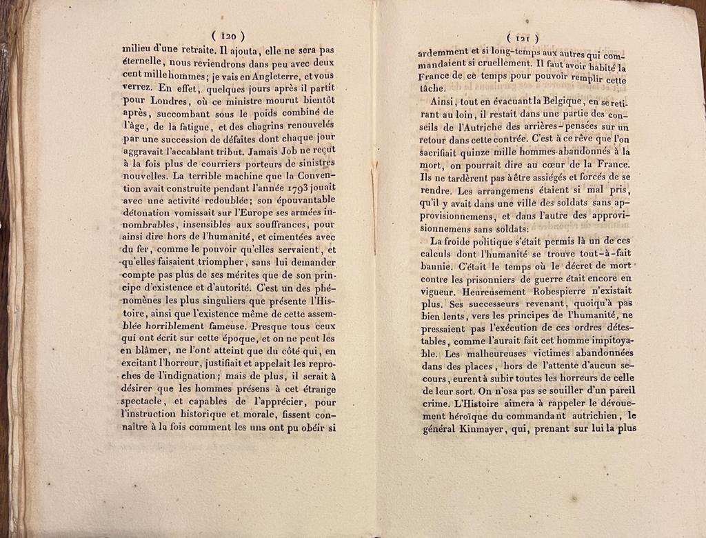 [Rare book, history, Belgium 1820] De la Belgique, depuis 1789 jusqu'en 1794, 2e ed., Brussel 1820, 127 pag., original paper covers.