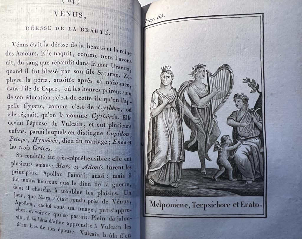 [Mythology 1820] Mythologie elementaire a l'usage des ecoles et des pensions, 7e ed., Paris, le Prieur, 1820, 288 pp.