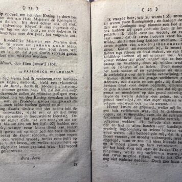 [Occultism, 1816] Geschiedenis, verschijningen en voorspellingen van Johann Adam Müller, landbouwer op de Maisbacherhoeve, twee uren van Heidelberg, ingevolge het echte verhaal door hem zelven gedaan, benevens het letterlijk afschrift van al de daarbij behoorende oorspronkelijke brieven (...) en eene door hem zelven ontworpene schets van de toekomstige verbondsstad Nieuw-Jeruzalem en den burg Sion. Amsterdam, Geysbeek, [1816].