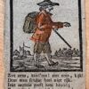 [Individual woodcut] Ziet eens, kind'ren! Ziet eens, kijk! Deze man schijnt heel niet rijk. Inkt negotie geeft hem brood; Koopt toch wat: hij is in nood.