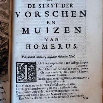 Lukas Schermers Poëzy. Haarlem, Wilhelmus van Kessel, 1712, [24]+535+[7] pp (Complete copy, first edition).