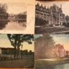 [Antique postcards Alkmaar, 1915] Vier antieke ansichtkaarten van Alkmaar: Singel, Kadettenschool, Cadettenschool, Hotel Nachtegaal, each 9 x 13 cm.
