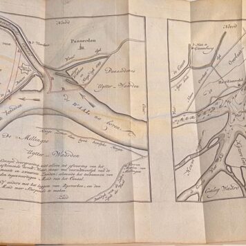 [Water management, 1753, Rare] Antwoord van Melchior Bolstra, Werkendam e. o., plus kaart, p. 733 - 763.