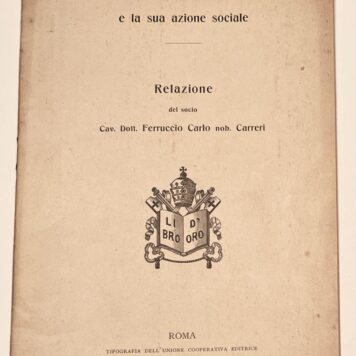 [Heraldry, 1905] Il collegio Araldica di Roma, Relazione des socia Cav. Doll. Ferruccio Carlo nob. Carreri, Roma 1905, p. 8-13.