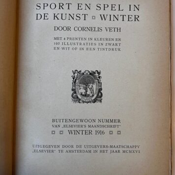[Games, Winter(sport) 1916] Sport en spel in de kunst, published 1916.