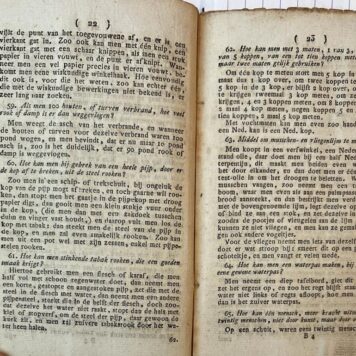[Science, Maths, [1880], Rare] Honderd wiskundige en wetenschappelijke vragen en antwoorden tot nut en vermaak, Amsterdam en Rotterdam, A. en P. Feteris, [1880], 32 pp (some pages damaged by former tape).