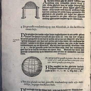 [Maths, Science, Meetkunde, geometry, 1622] Meetkonst in XXVII boecken vervat. Uit het Latijn in 't Neerduyts overgheset by Dirck Hendrickx Houtman. Oversien (...) door W. Snellium. Amsterdam, W.J. Blaeuw 1622, 4°. (20)+221+(5) pp.