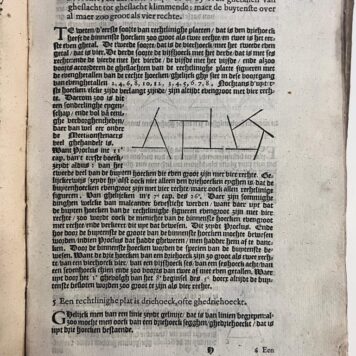 [Maths, Science, Meetkunde, geometry, 1622] Meetkonst in XXVII boecken vervat. Uit het Latijn in 't Neerduyts overgheset by Dirck Hendrickx Houtman. Oversien (...) door W. Snellium. Amsterdam, W.J. Blaeuw 1622, 4°. (20)+221+(5) pp.