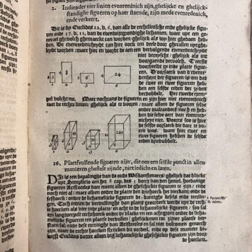 [Maths, Science, Meetkunde, geometry, 1622] Meetkonst in XXVII boecken vervat. Uit het Latijn in 't Neerduyts overgheset by Dirck Hendrickx Houtman. Oversien (...) door W. Snellium. Amsterdam, W.J. Blaeuw 1622, 4°. (20)+221+(5) pp.