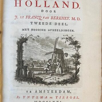 [Natural History, 1769-1811, Rare, Complete set] Natuurlyke (natuurlijke) historie van Holland, 12 parts in 9 volumes, complete set Amsterdam: Yntema en Tieboel 1769-1811 [Part 4.2-9 also published as Natuurlijke historie van het rundvee in Holland, Leiden: P.h Trap 1805-1811], Complete set.