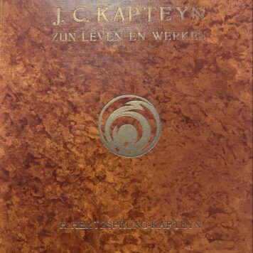 [Science, astronomy, 1928] J.C. Kapteyn, zijn leven en werken. Groningen 1928, 176 p., very good copy.