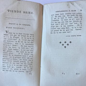 [Literature, Women, 1781] Brieven over verscheiden onderwerpen uitgegeven door E. Bekker, weduwe Ds. Wolff en A. Deken, Three volumes, 's Hage by Izaac van Cleef, 1780-81, 325+312+296 pp.