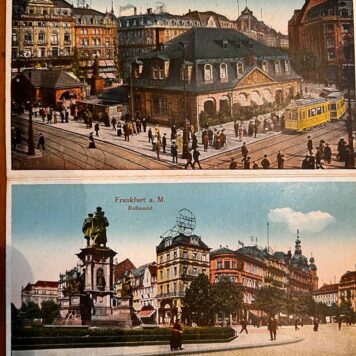 [Germany, Frankfurt, [ca 1910] Rare] Album von Frankfurt a. Main, 20 der schönsten Ansichten auch als postkarten verwendbar, 20 karten.