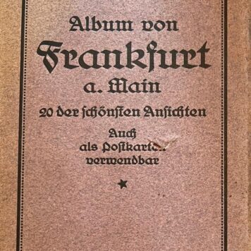 [Germany, Frankfurt, [ca 1910] Rare] Album von Frankfurt a. Main, 20 der schönsten Ansichten auch als postkarten verwendbar, 20 karten.