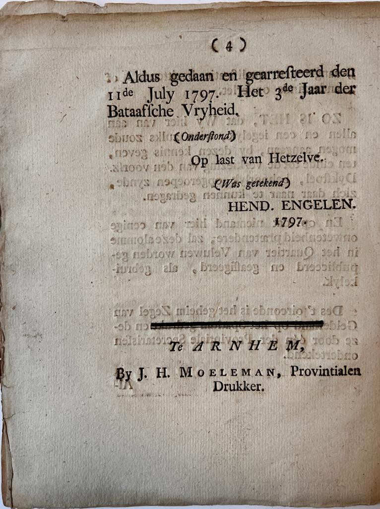 [Pamphlet, Gelderland, 1756] Publicatie. Placaat. De Staaten des Furstendoms Gelre en Graaffschaps Zutphen, ...alsoo ons wederom op nieuw klagten zyn voorgekomen, dat (...) heetvelden in den brand te steeken (...) met het oogmerk haare schaapen op de afgebrande heyde een beter voedsel te bezorgen (...) 31 october 1756, Arnhem Weduwe H. van Goor 1766, 18 pp.