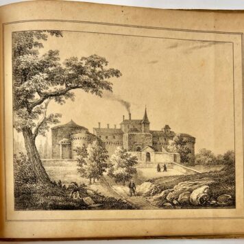 [Germany, Rare travel book] Kleines bilderbuch No. 3, Arnz & Co in Düsseldorf, 24 beautiful copper engravings of castles, ships and main buildings in Germany.