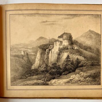[Germany, Rare travel book] Kleines bilderbuch No. 3, Arnz & Co in Düsseldorf, 24 beautiful copper engravings of castles, ships and main buildings in Germany.