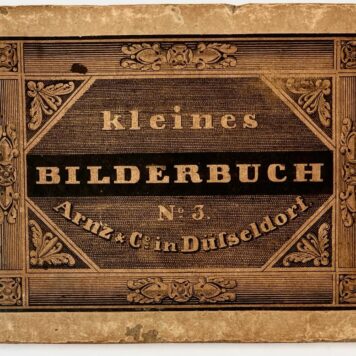 [Germany, Rare travel book] Kleines bilderbuch No. 3, Arnz & Co in Düsseldorf, 24 beautiful copper engravings of castles, ships and main buildings in Germany.