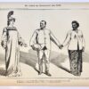 [Original lithograph/lithografie by Johan Braakensiek] Het vertrek van Bouwmeester naar Indië, 20 Augustus 1905, 1 pp.