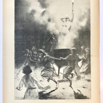 [Original lithograph/lithografie by Johan Braakensiek] De Heksenketel in Rusland, 10 December 1905, 1 pp.