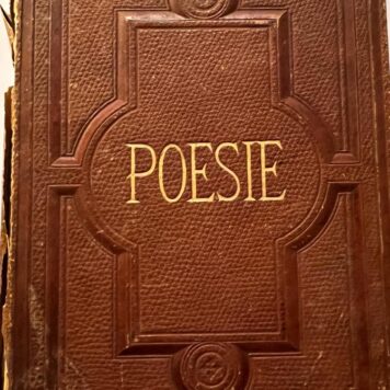 [Album of verses, poesiealbum, poetry ca 1900] LEEUW, VAN DER; DELFT, KOSTSCHOOL BONN--- Poesiealbum van Willemina (Mien, Willem) van der Leeuw, met ruim 80 inschrijvingen uit 1873-1876 te Delft en 1876-1878 op kostschool te Bonn.