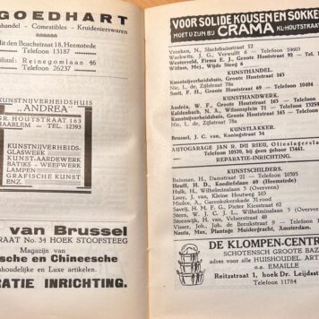 [Directory Dutch 1927] Protestantsch Beroeps- Adresboek voor Haarlem en Omstreken, saamgesteld door het bestuur van de Evangelische Mij, afd. Haarlem e.o., Voor Haarlem, Bloemendaal, Heemstede, Santpoort en Schoten, vangelische Maatschappij, niet in den handel 1927, 193 pp.