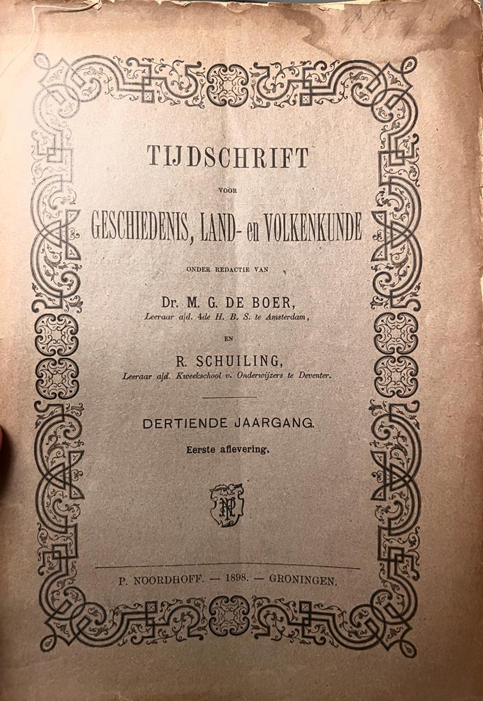 Nederlandsche kolonisatiën in Brandenburg. Extract van twee art. in Tijdschrift voor Geschiedenis, Land- en Volkenkunde 13 (1898), samen 30 p.