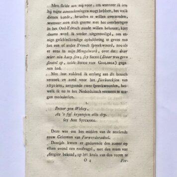[Friesland, [1834]] Frisiaca door Jacobus Scheltema, [Utrecht], [J.G. van Terveen] [1834], p. 213-236.