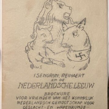 Isengrijn, Reinaert en de Nederlandsche Leeuw. Brochure voor vrienden van het Kon. Ned. Genootschap voor Geslacht- en Wapenkunde. Nijmegen [1945], 16 p., gestencild.