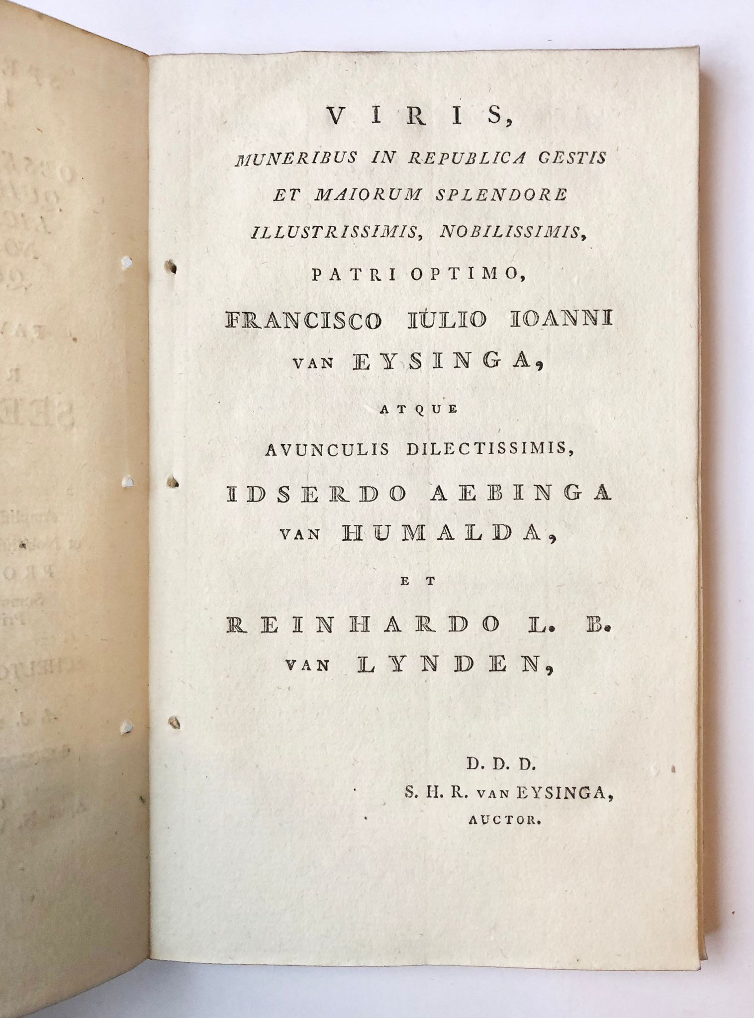 [Friesland, Groningae] Specimen iuridicum inaugurale (...), Pro gradu doctoratus, Schelto Hessel Roorda van Eysinga, N. Veenkamp et Filium, Groningae, 1804, 89 pp.
